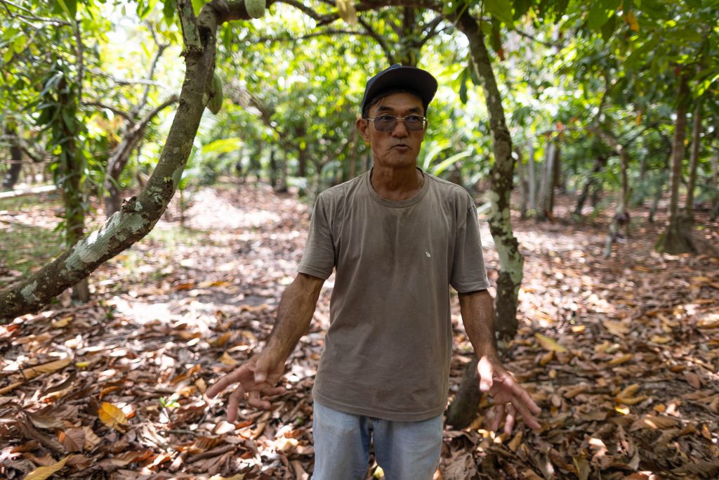 Mineshita manages a 15-hectare farm