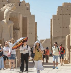 Karnak Temple, which sheds light on Egyptian history, is visited by thousands of tourists every year