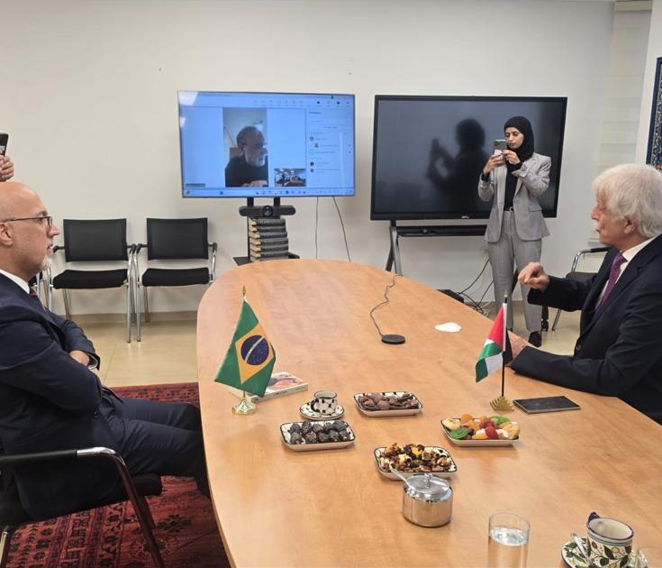 Libraries of Brazil, Palestine sign agreement The protocol-signing meeting marked the Palestinian institution’s first partnership with a foreign entity
