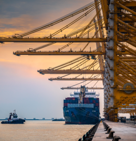 Terminal do porto de Jebel Ali, nos Emirados Árabes Unidos: negociações para promover o comércio com o Mercosul