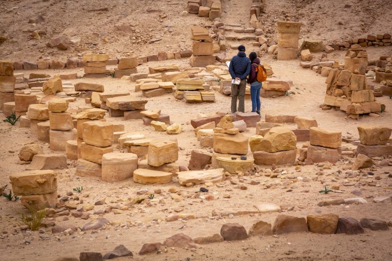 Jordan strengthens tourism with new initiatives Jordan, Petra. The Temple of the Winged Lions (Photo by Philippe TURPIN / Photononstop via AFP)