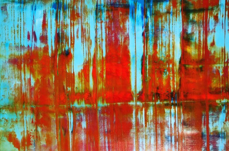 O fantástico e colorido mundo de Nikko Kali Quadro de Nikko Kali: artista já vendeu mais de 100 obras originais