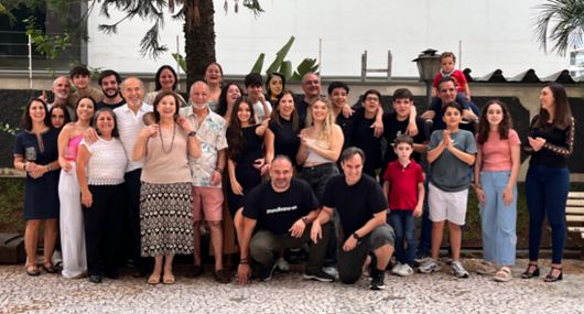 The Abou Assali family gathered in December 2024