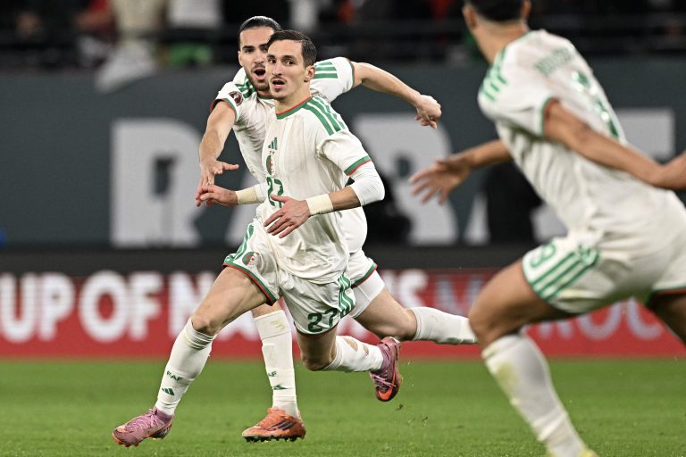 AFCON: Arab teams reach quarterfinals Algeria's forward #27 Adil Boulbina celebrates scoring his team's first goal during the Africa Cup of Nations (CAN) round of 16 football match between Algeria and Democratic Republic of Congo at the Prince Moulay El Hassan Stadium in Rabat on January 6, 2026. (Photo by Gabriel BOUYS / AFP)