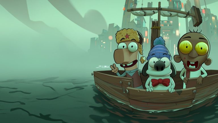 Na animação "Masameer Junior" três crianças partem em uma jornada caótica