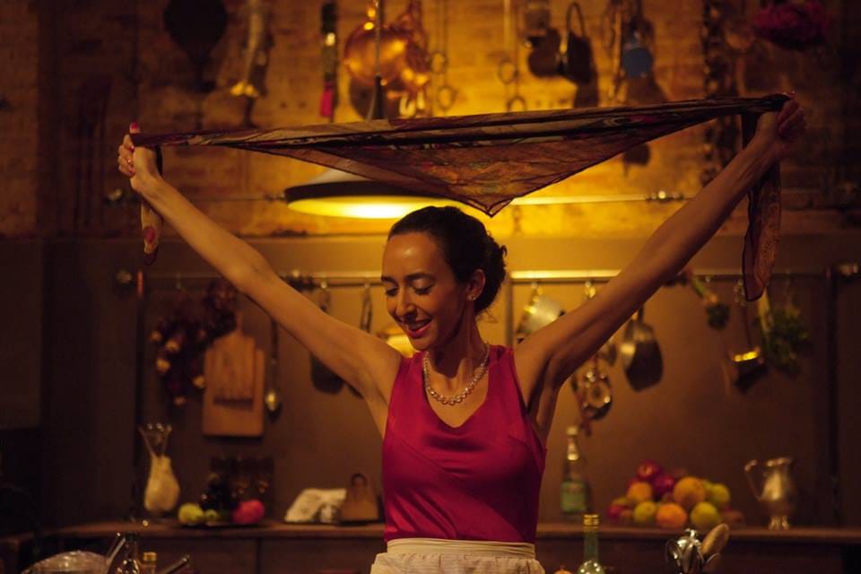 Arbex on stage in Salamaleque: Play inspired by her Syrian grandmother