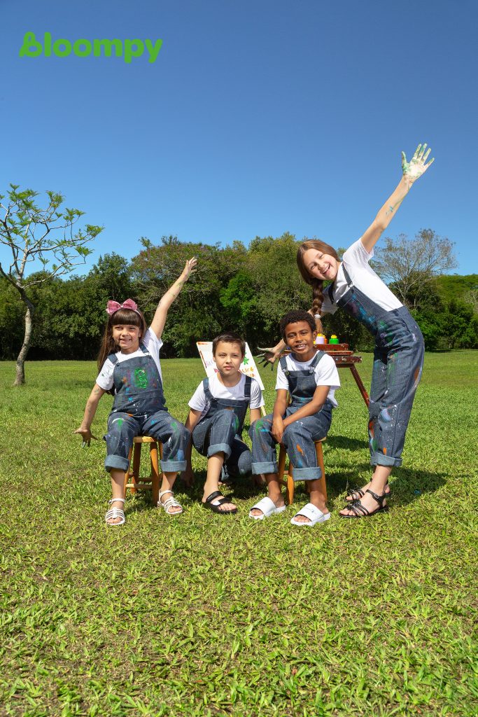 Slogan da Bloompy é "Livre para crescer"