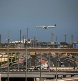 Civilian air traffic continues at Doha Airport