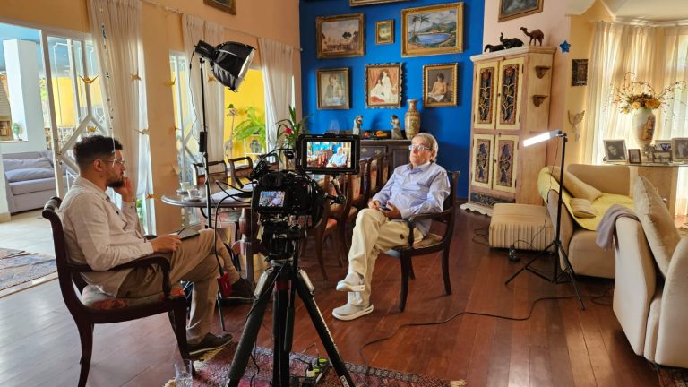 Behind the scenes of the exhibition: Recording of Raul de Taunay’s testimony