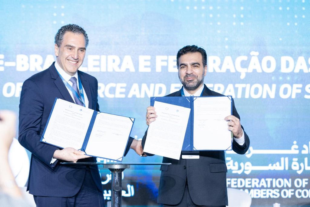 Dib and Anas Al-Bou of the Syrian Chambers of Commerce: focus on expanding ties between companies and institutions in the two countries