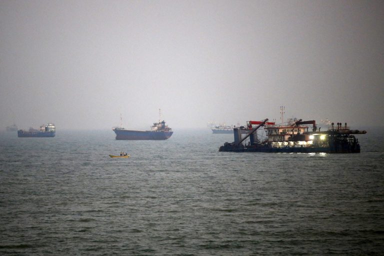 Oil gains on Middle East supply fear Ships anchored in the Strait of Hormuz on September 10