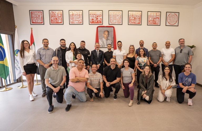 Participants at martial arts pavilion in Al Bateen, Abu Dhabi