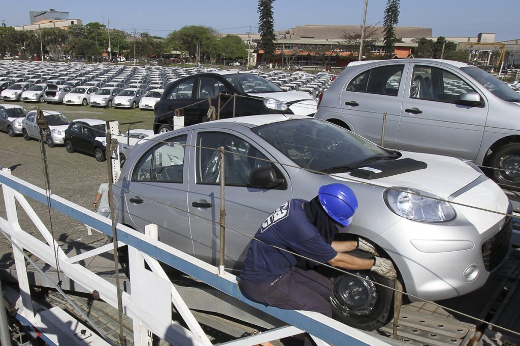 Exportação de veículos caiu em julho