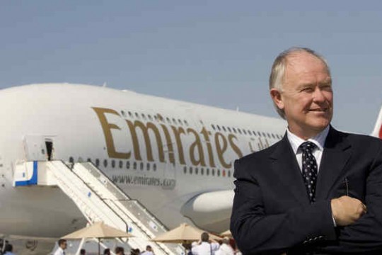 Emirates quer transportar 70 milhões de pessoas em 2020